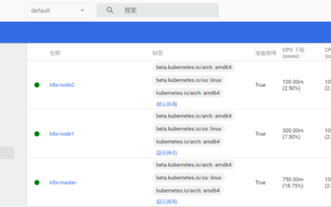 从零搭建k8s集群-Web管理界面dashboard